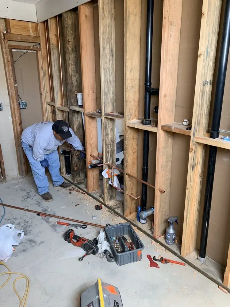 Commercial rough-in plumbing for Gas Line Repair in Zieglerville